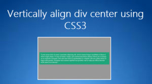 Vertically center with css