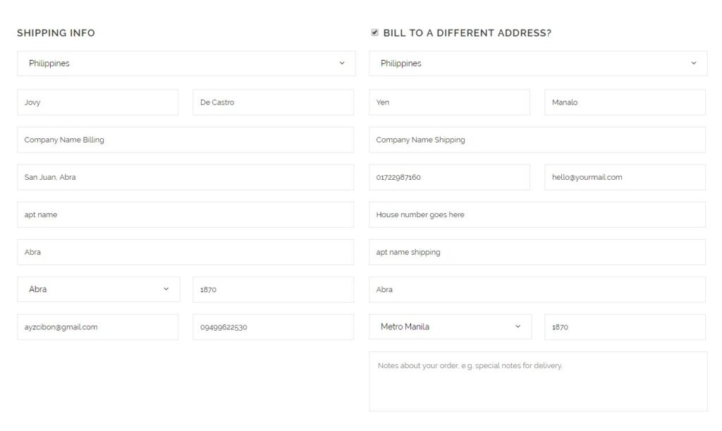 How to Swap the Position of the Billing with Shipping