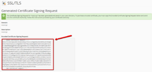 How to Generate CSR using cPanel