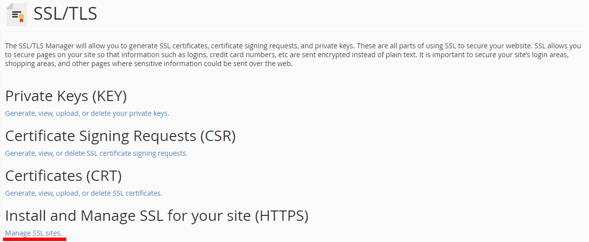 HOW TO INSTALL SSL CERTIFICATE IN CPANEL
